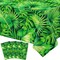 4 Pcs Hawaiian Luau Tablecloths Tropical Palm Leaves Table Cloth (86 x 51 Inch)
